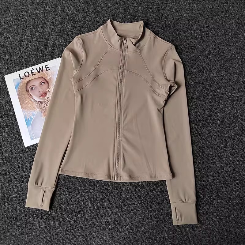 Chaquetas deportivas para mujer, chaqueta deportiva de manga larga de secado rápido, abrigo de entrenamiento para correr, Top deportivo, chaqueta de gimnasio, sudadera de entrenamiento