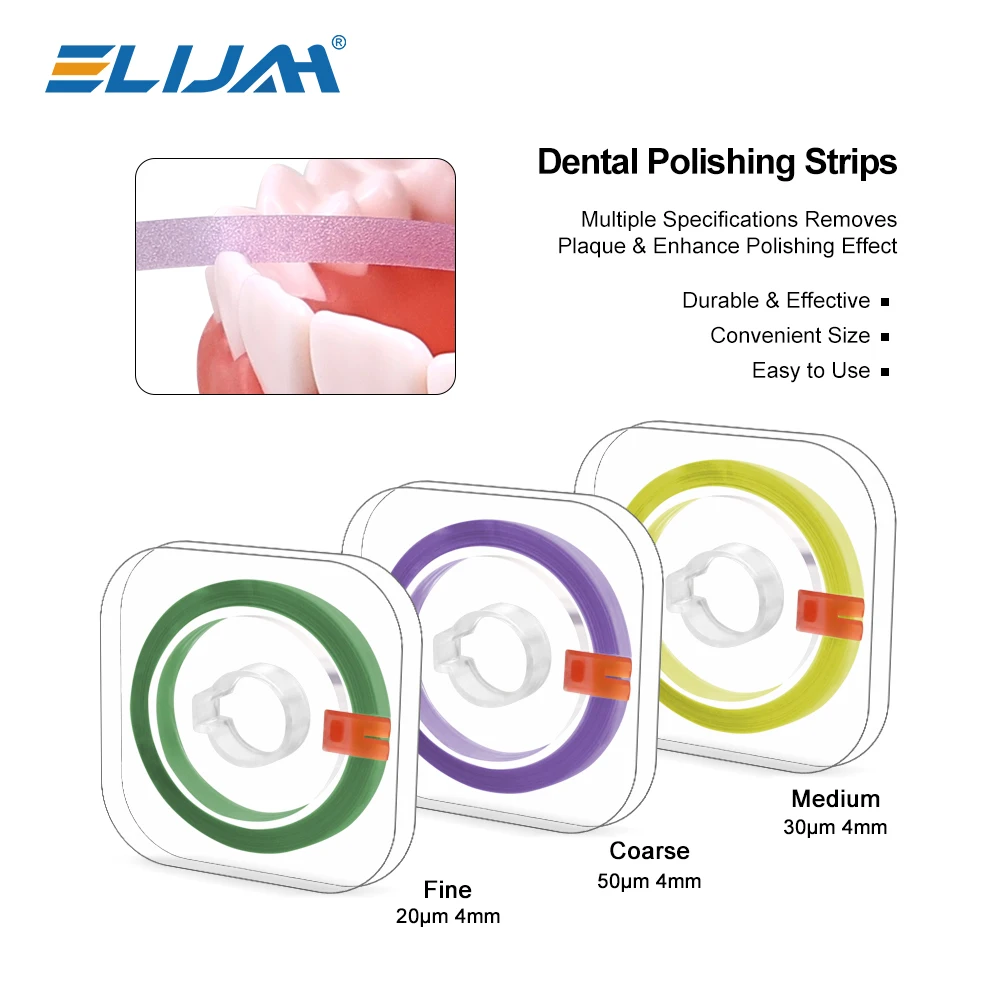 ELIJAH 1 Roll Tandheelkundige Polijsten Strip Roll 6 m * 4mm Hars Tanden Slijpen Whitening Schuren Vormgeven Tandheelkundige Gereedschappen Tandarts Materiaal