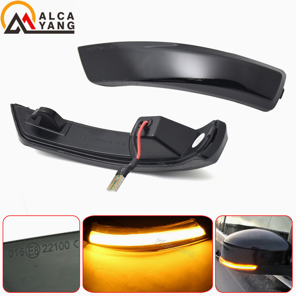 Hổ Phách LED Năng Động Nhan Bên Cột Mốc Sequtntial Đèn Chỉ Báo Đèn Cho Xe Ford Focus 2 MK2 Tập Trung 3 MK3 3.5 cho Mondeo MK4 EU