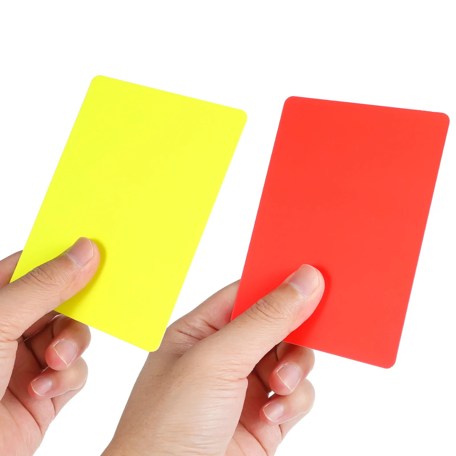 10pcs Referee Cards Set Red Yellow Judge Cards Football Soccer Standard Cards Score Sheets Notebook Judge Cards Accessories