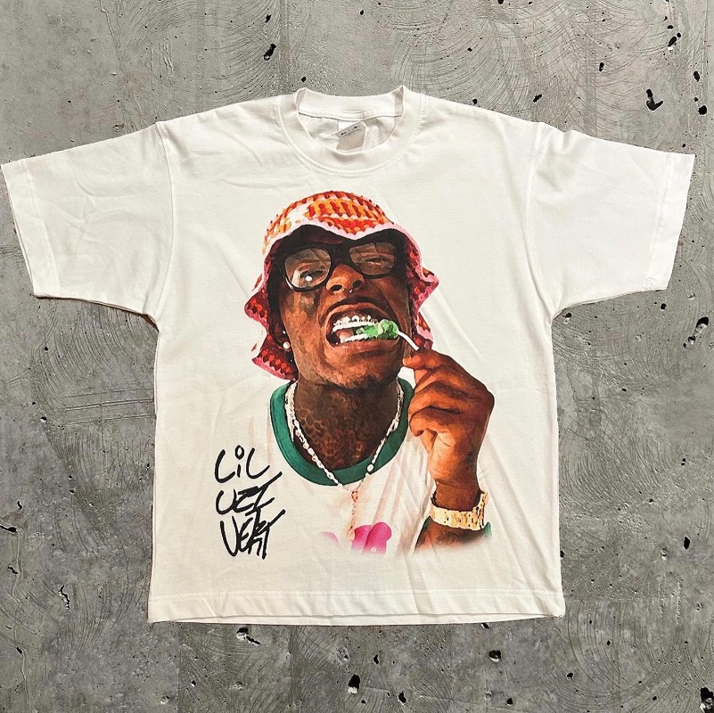 Y2k ヨーロッパと米国の新しい夏のメンズ Tシャツポートレートプリント原宿ヒップホップ人格ファッションカップルシャツ
