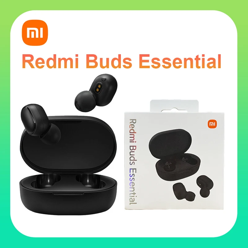 Xiaomi-auriculares inalámbricos Redmi Buds Essential versión Global, cascos con Bluetooth y micrófono, clásicos Ture, con Control táctil