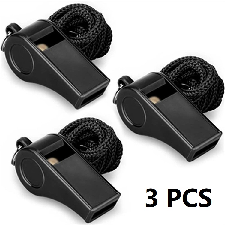 3PCS Sport Pfeife Professionelle Schiedsrichter Pfeifen für Kinder Fußball Schiedsrichter Kinder Rettungsschwimmer Notfall Flöte KKS04