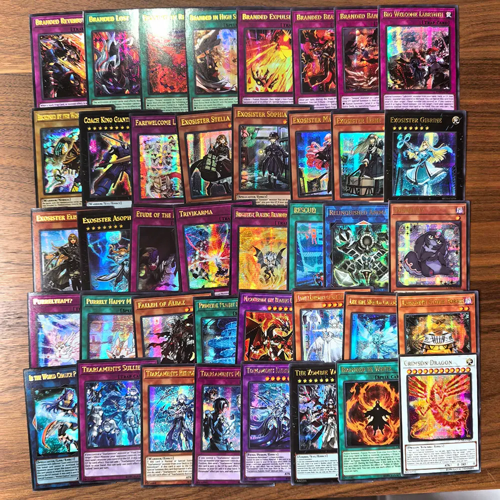 72 ชิ้น YU GI OH การ์ด Golden Letter Proxy เงาการแข่งขันโครงสร้าง Tyler Kurikara แบรนด์ yugioh การ์ดภาษาอังกฤษ
