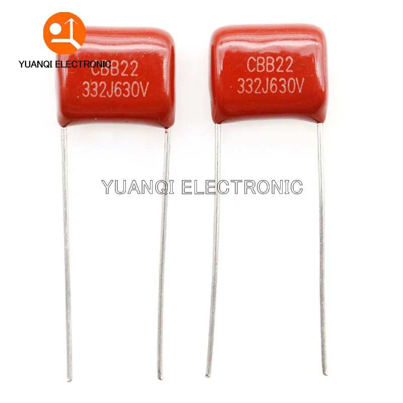 10 Uds 63V 100V 250V 400V 450V 630V 2000V 103J 104J 105J 155J 223J 224J 225J 334J 474J 475J CBB condensador de película de polipropileno