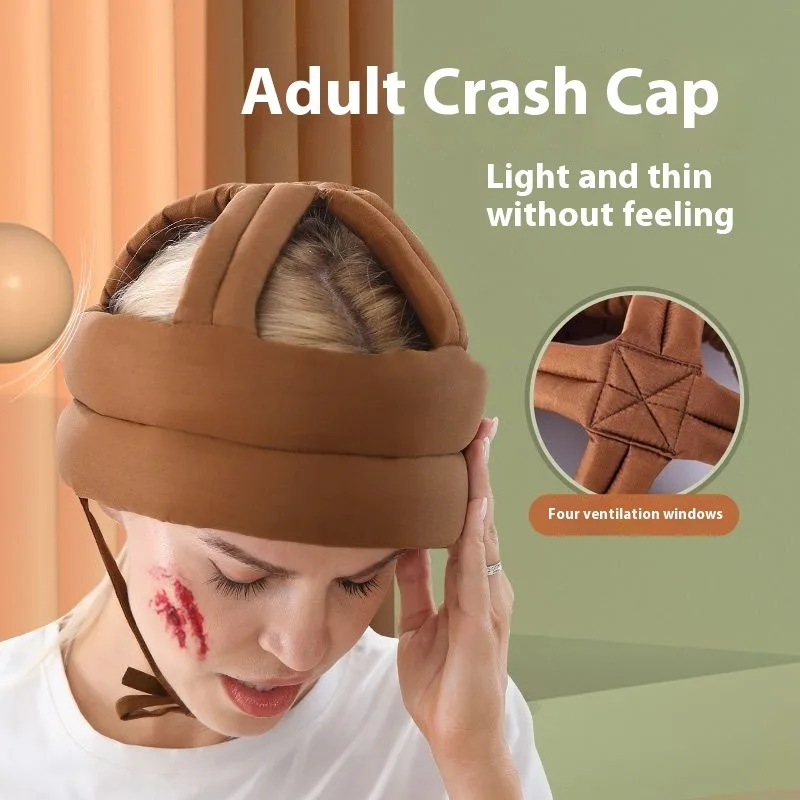Adulto idosos capacete de segurança para anti queda cabeça proteção chapéu estofamento macio anti colisão gearfor cabeça prevenção de lesões boné novo