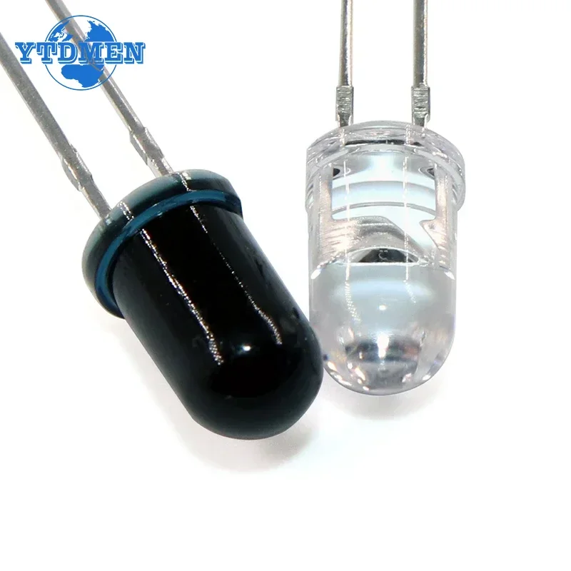 10 pares de diodos LED de 3mm, 5mm, 940nm, emisor infrarrojo y receptor IR, diodos F3 F5 para Arduino DIY
