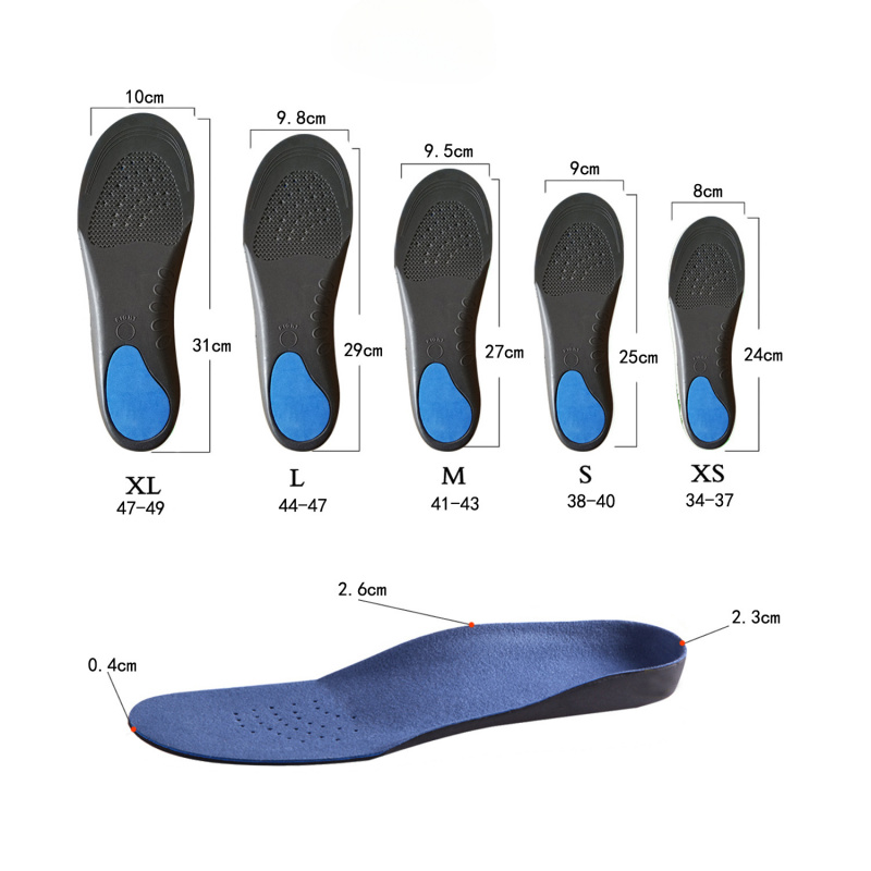 Piedi piatti Solette di supporto per arco plantare Altezza ortopedica 3 cm Solette ortopediche in tessuto peluche confortevole premium 3D di alta qualità