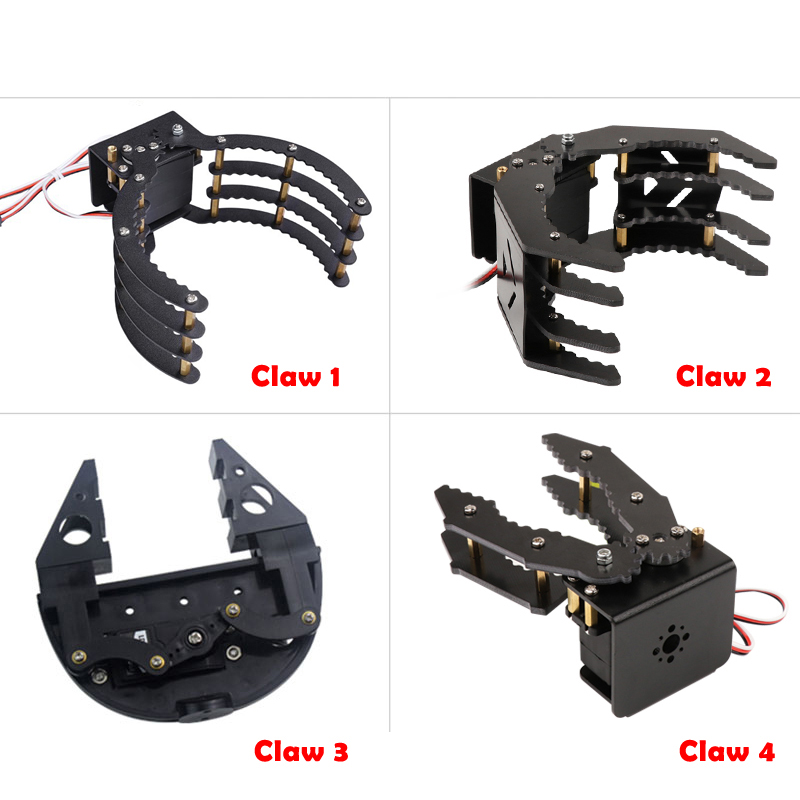 Alta qualidade garras mecânicas pinças robô braços mecânicos com servos de 180 graus para arduino diy programação haste peças de brinquedo