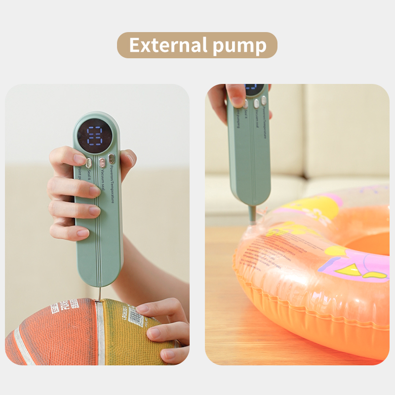 Mini sottovuoto con USB ricaricabile portatile wireless, conservazione degli alimenti secchi/umidi con sacchetti e pompa per riporre oggetti compatti