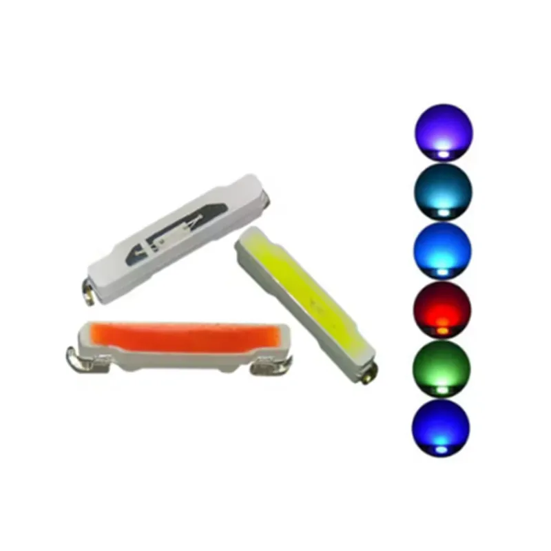 100 Uds 020 parche LED rojo azul verde esmeralda amarillo naranja blanco cálido blanco frío diodo de luz lámpara cuenta 3806 lado luminoso