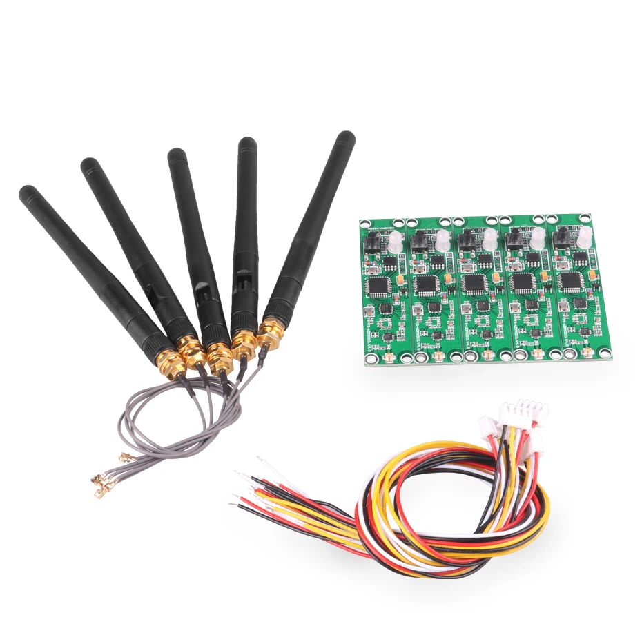 ALIEN 5 uds 2,4G DMX 512 controlador inalámbrico módulo PCB 2 en 1 transmisor receptor para luz de escenario DMX incorporado inalámbrico DIY