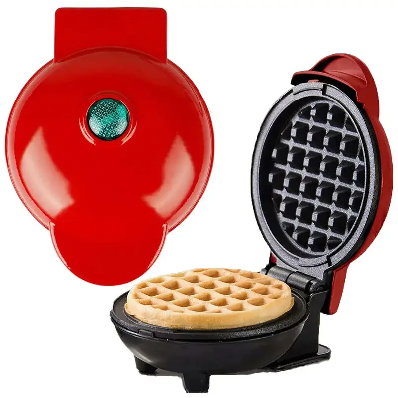 Teglia da forno per torte e panini, teglia elettrica per colazione domestica, mini macchina per biscotti per waffle multifunzionale completamente automatica