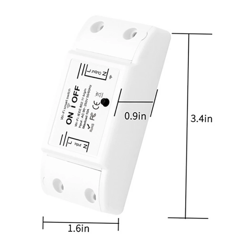 Tuya básico wifi interruptor módulo de relé diy mini casa interruptor smartlife app controle remoto voz sem fio temporizador interruptor alexa