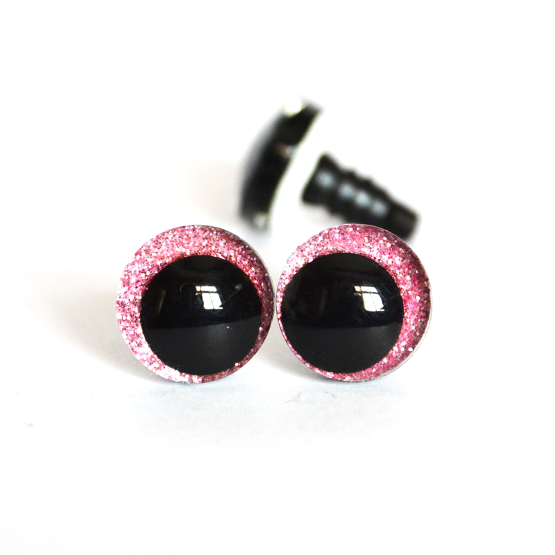 20 個 12 ミリメートル 14 ミリメートル 16 ミリメートル 18 ミリメートル 20 ミリメートル 25 ミリメートルラウンド漫画グリッターおもちゃ安全目人形瞳孔目ワッシャー付きハンドペイント目