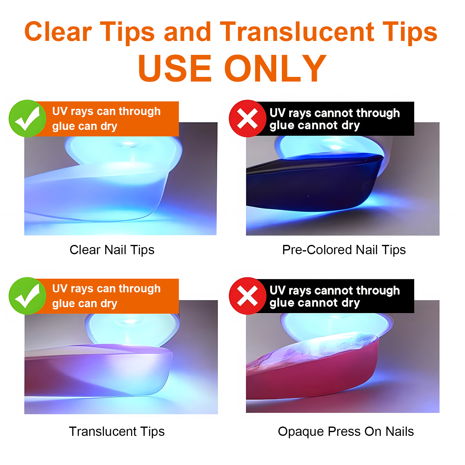 TWOING 8g Multifunctional Solid Nail Tips Gel - Non-Stick Hand Nail Gel Rhinestone Gel For DIY Manicure At Home Long Lasting