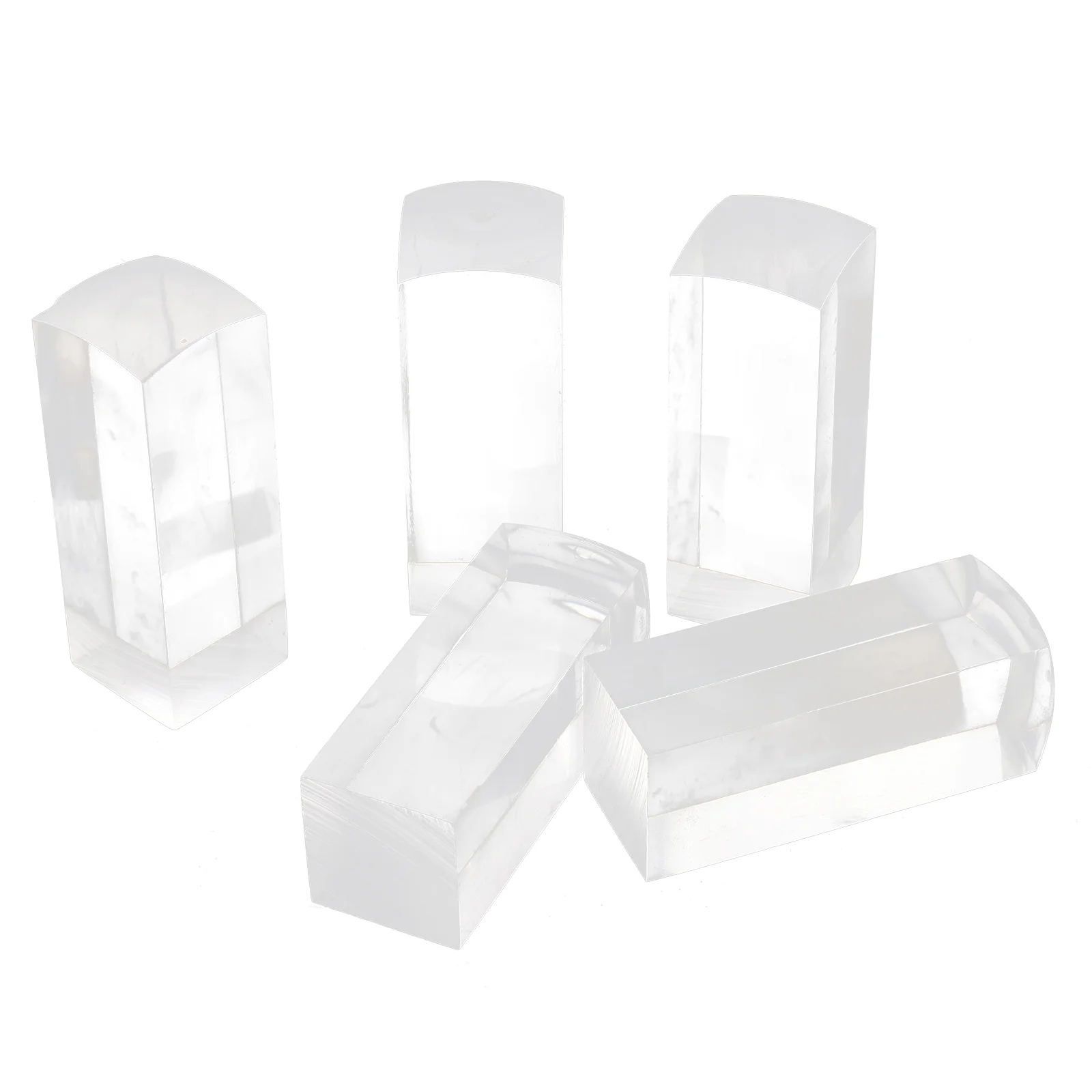 5 uds sellos cuadrados transparentes en blanco alfabeto acrílico Mini para álbum de recortes