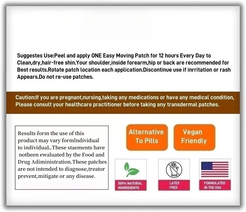 Performance Enlargement for Men Transdermal Patches,enlarger, Bigger,longer,growth,thicker 30 Patches