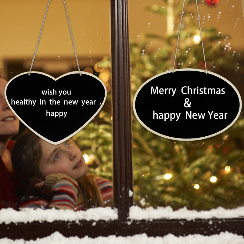 Wooden Blackboard Universal Message Board Chalkboard Portable Wedding Table Place Card Signs Xmas Party DIY Decor Hanging Plaque