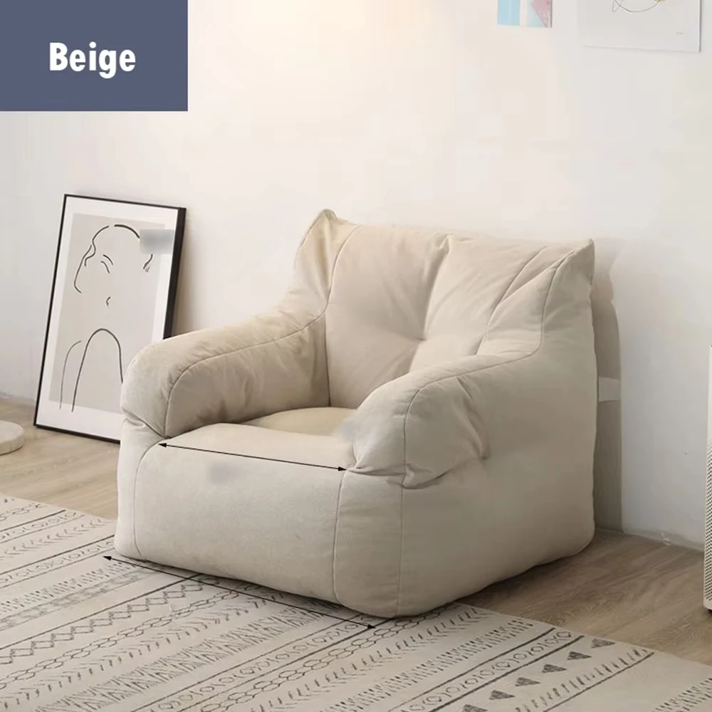 Double Lazyboy Bean Bag Sofa Double Seat Reclinable Soft Comfortable Sofa Balcony Bedroom Washable Fabric Sofa