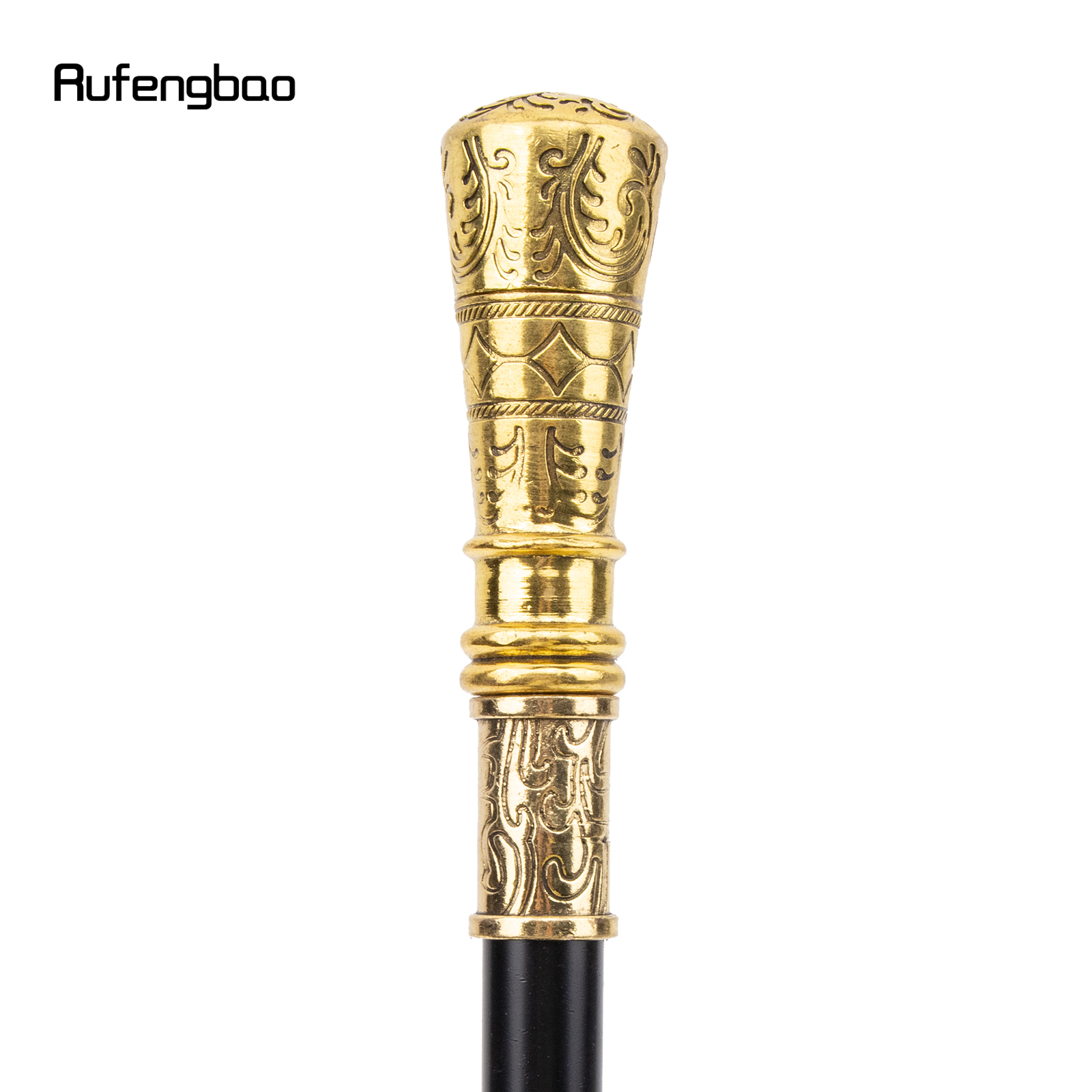 Flor dourada bengala moda decorativa bengala cavalheiro elegante cosplay cana botão crosier 90cm