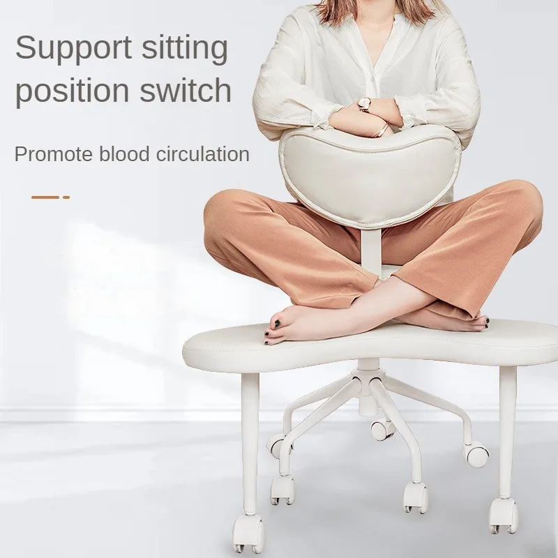 Sillas de oficina de diseño, silla cómoda con ruedas, respaldo giratorio, relajante, escritorio, muebles interiores ergonómicos