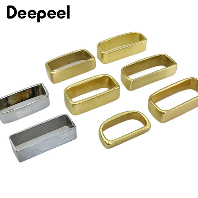 1 peça 35/40mm cintos de metal laços de cinto de couro de latão fivela para jeans masculinos roupas diy artesanato acessórios de hardware