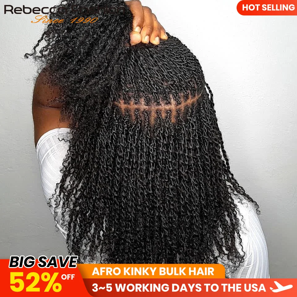 Cabello afro rizado a granel suave y liviano: cabello 100% humano con textura natural, uso cómodo y duradero Cabello virgen 16A