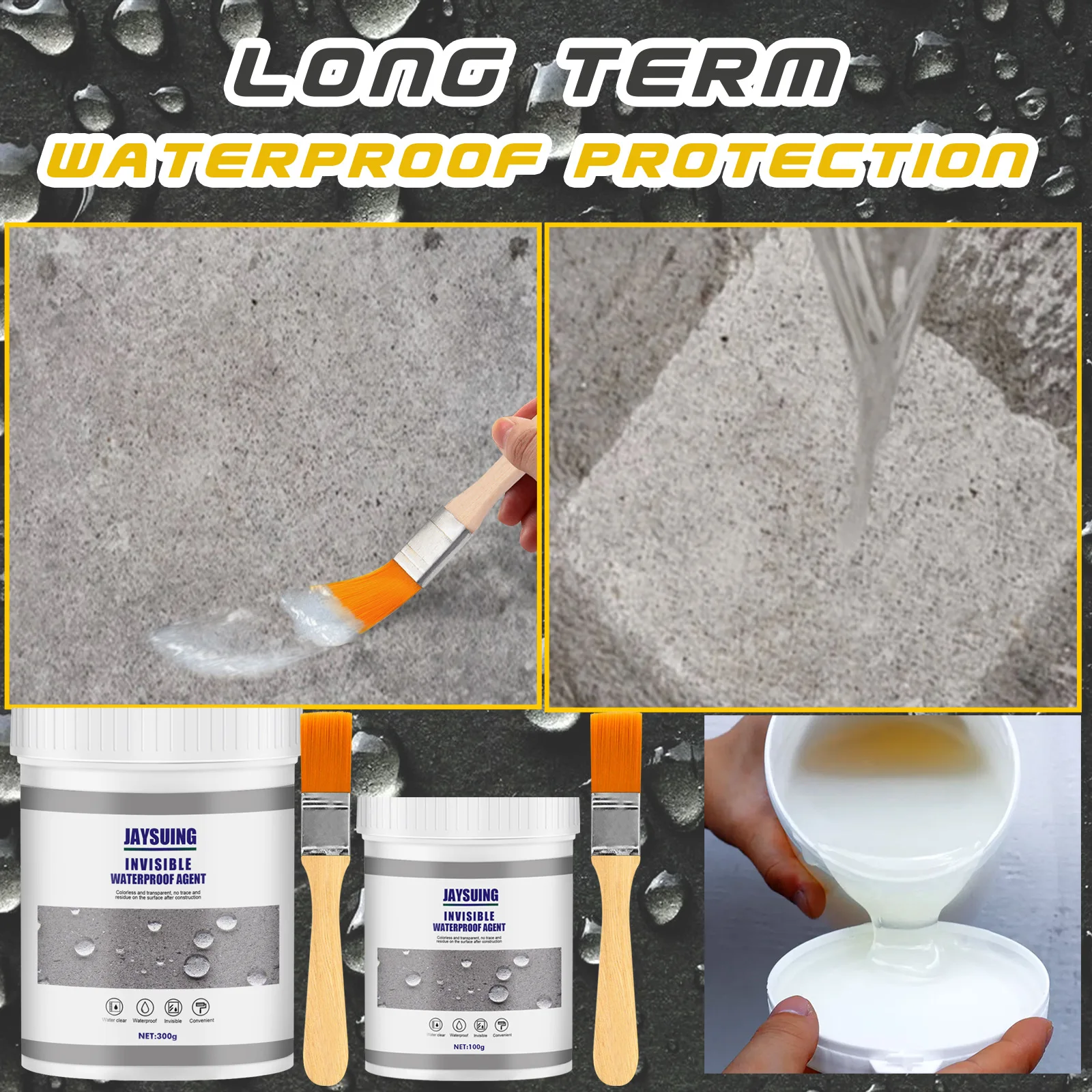 Agente impermeable antifugas para inodoro, Nano pegamento en aerosol, herramientas de reparación de fugas, sellador en aerosol, sellador antifugas, 30/100g/300g