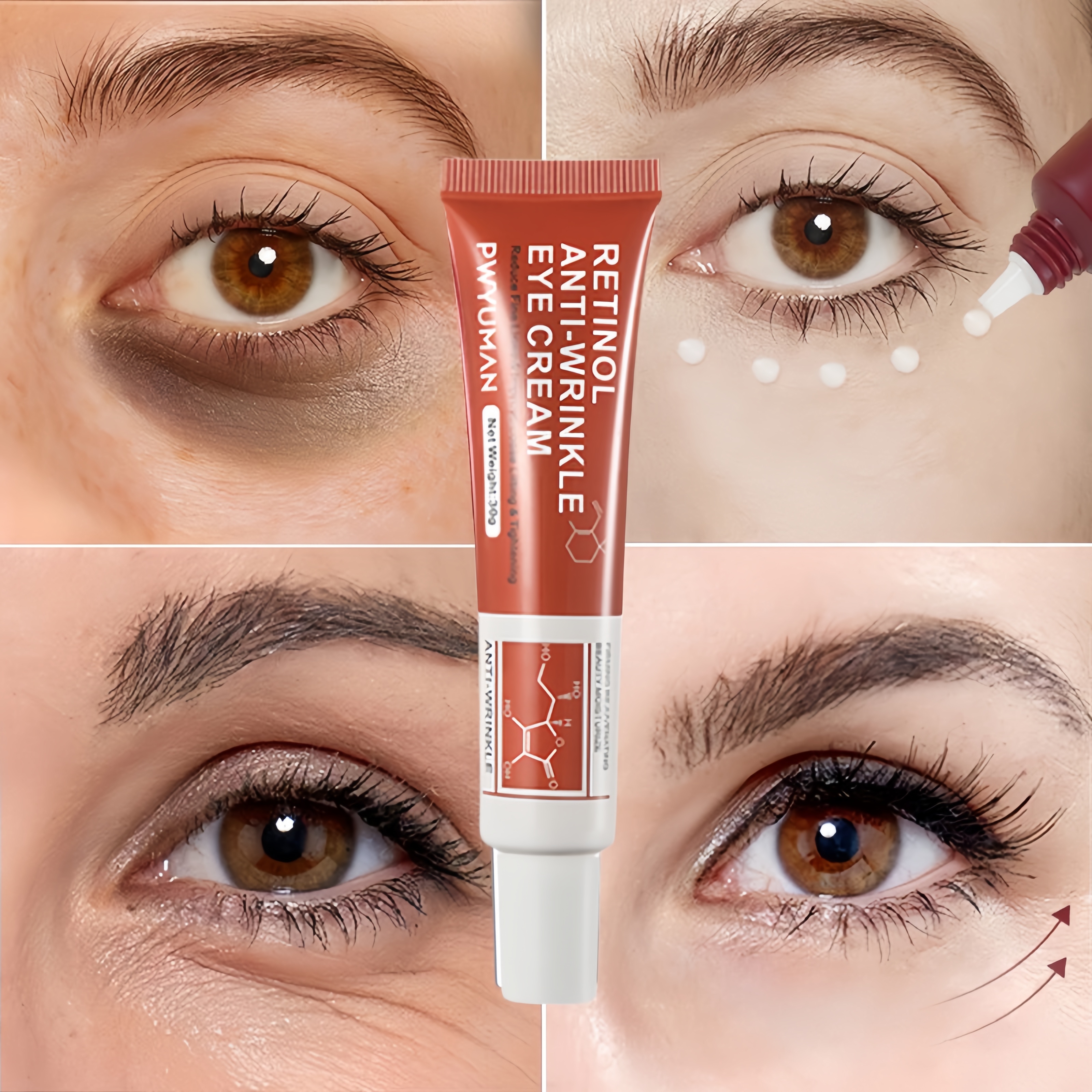 Retinol krem do usuwania zmarszczek znikną twarz oko cienka linia natychmiastowy Anti-Aging wybielanie przeciwzmarszczkowy krem przeciwzmarszczkowy 30g