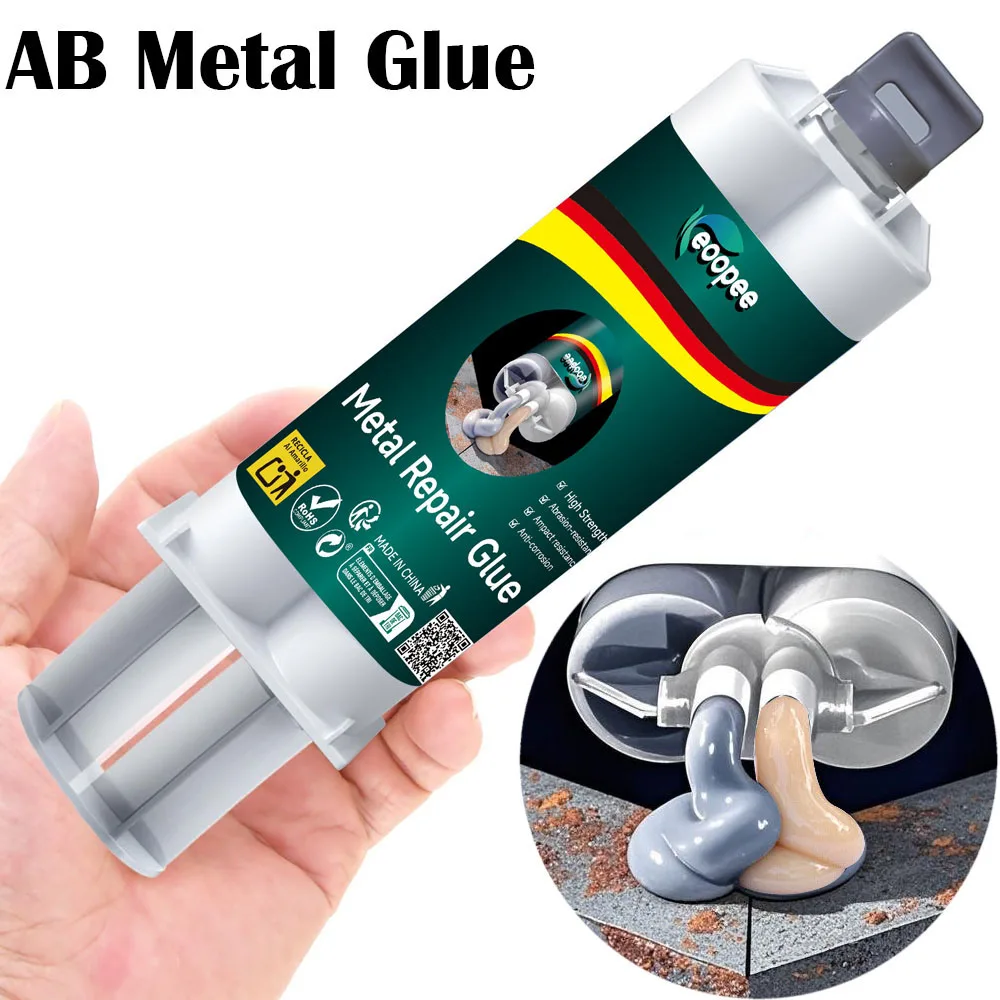 Pegamento de reparación de metales de alta resistencia, resistente al agua, epoxi AB resistente al calor para Metal, plástico, madera, sellador adhesivo instantáneo de curado rápido