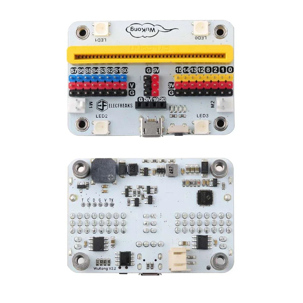 Elecfreaks Wukong Micro:Bit Extension Board Adapter Mechanische Fingerprogrammierung für Bausteine Bildung Programm Lernen