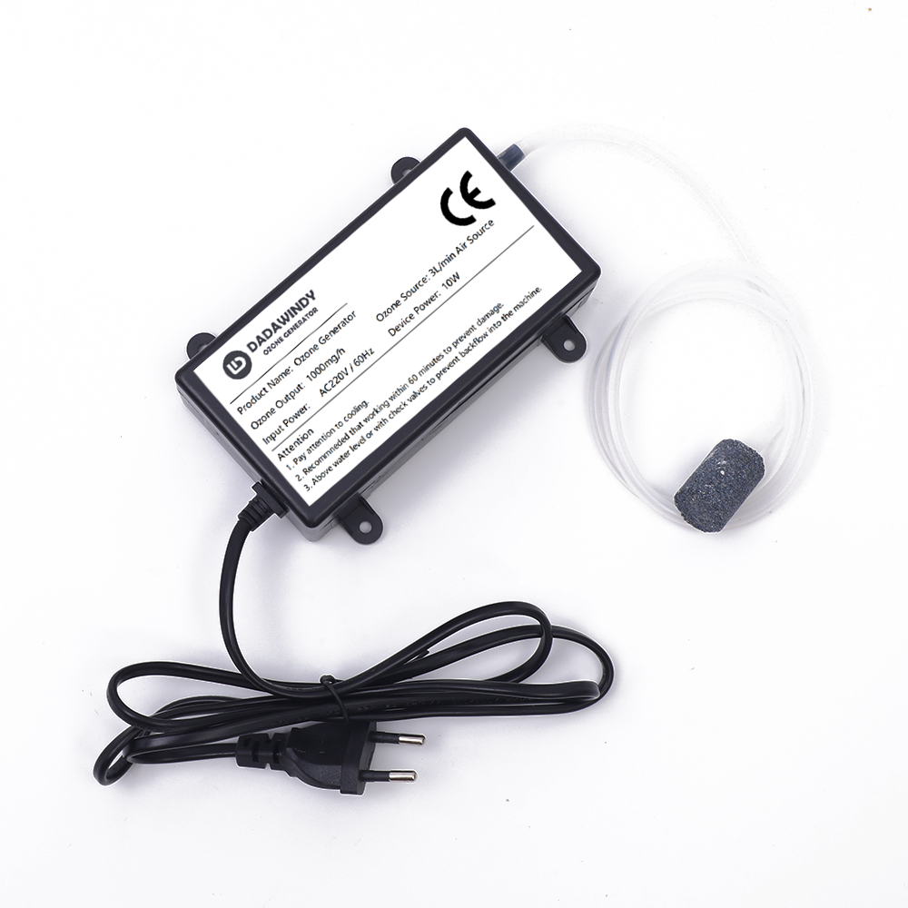 Генератор озона, машина для воды, 1000 мг/ч, стерилизация воздуха, очиститель, очиститель, дезинфектор для фруктов и овощей, аквариума, 110-240 В