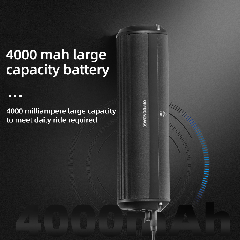 OFFBONDAGE 自転車ライトフロント自転車ライト 8000mAh 防水懐中電灯 USB 充電 MTB ロードサイクリングランプアクセサリー