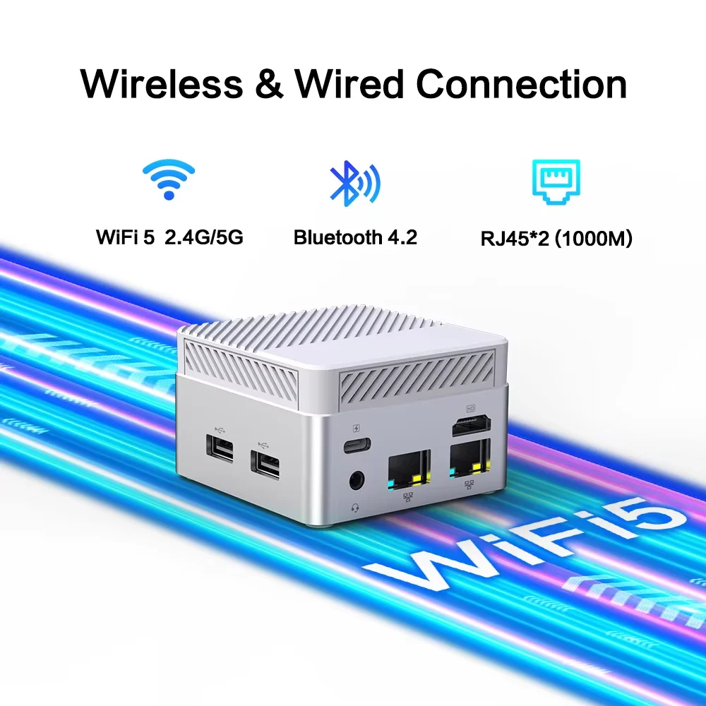 MLLSE G6 Mini komputer Intel 12 olcha jezioro N95 okna 11 DDR5 8GB RAM 256GB ROM WiFi 5 BT4.2 komputer stacjonarny Mini komputer