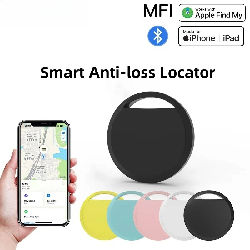 GPS Smart Air Tag Bluetooth Tracker dispositif Anti-perte pour clés portefeuille bagages fonctionne avec Apple trouver mon iOS seulement