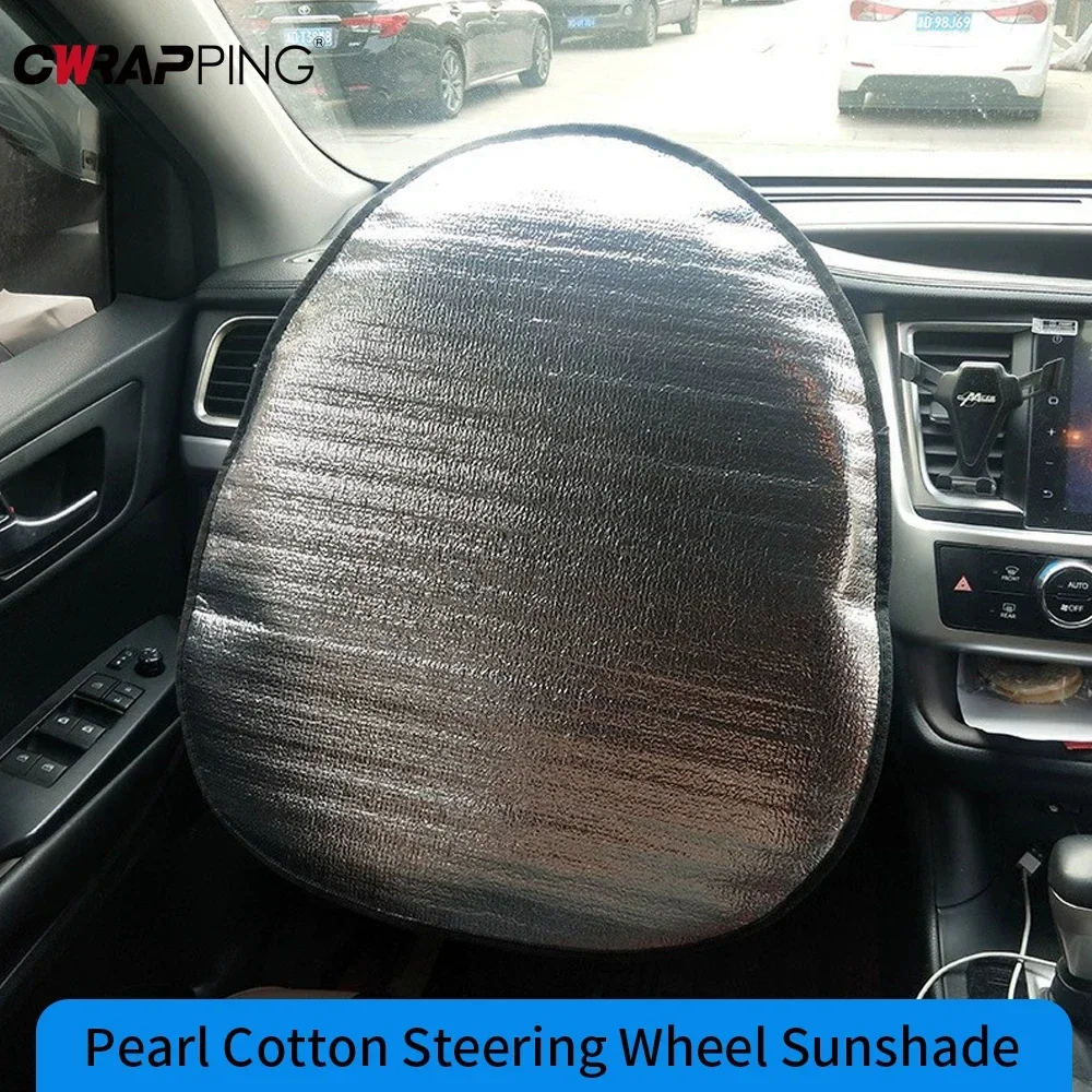 Auto zonneklep zonnedak auto stuurwiel zonnescherm dubbele warmte-isolatie zonnescherm cover bescherming auto-interieur accessoires