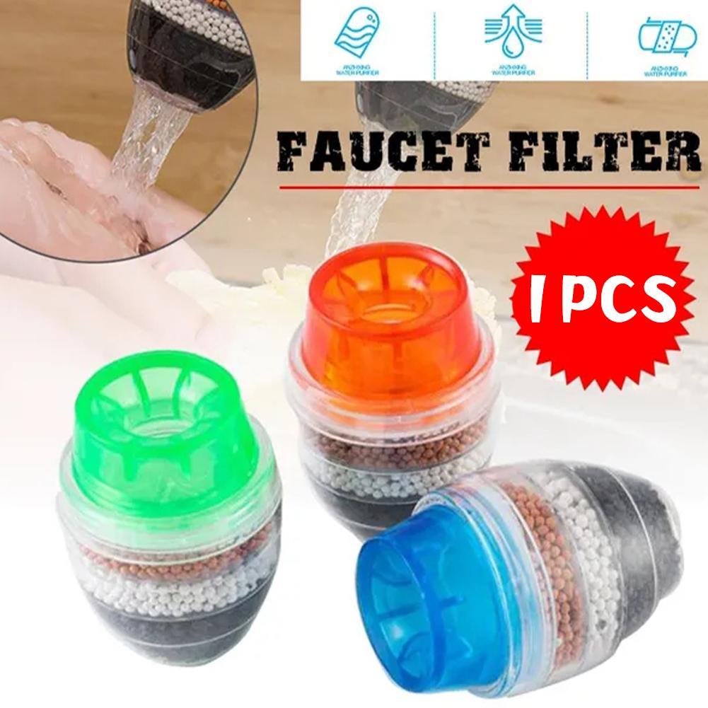 6 Layers Water Filter Tap Purifier Medical Stone Coconut Charcoal Nozzle For Faucet Household Kitchen Bathroom Mixer Aerato K2B3