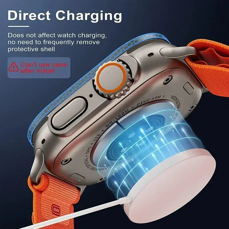 2 個強化ガラス Apple Watch Ultra 49 ミリメートルスクリーンプロテクターアンチスクラッチ HD メタルバンパーフルフィルム IWatch Ultra 49 ミリメートル