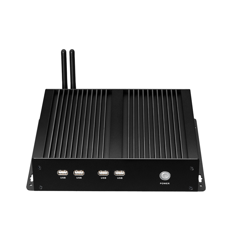 Fanless Industrial Mini PC Intel Core i5-3317U Celeron 1037U Windows XP 4x COM Rs232 DB9 8USB Support Windows XP/7/8/10 Linux