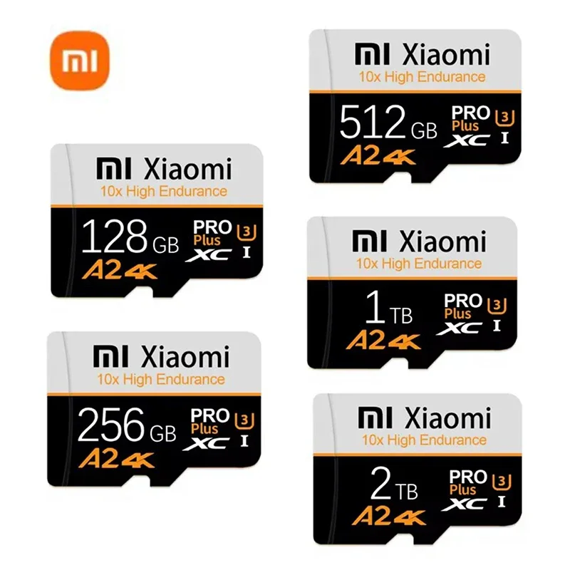 Tarjeta de memoria Xiaomi de 2TB, tarjeta de memoria de 1TB, tarjeta Tf Sd de 512GB, tarjetas Flash de gran capacidad, unidad Flash de alta velocidad para PC/teléfono/Mac 2025