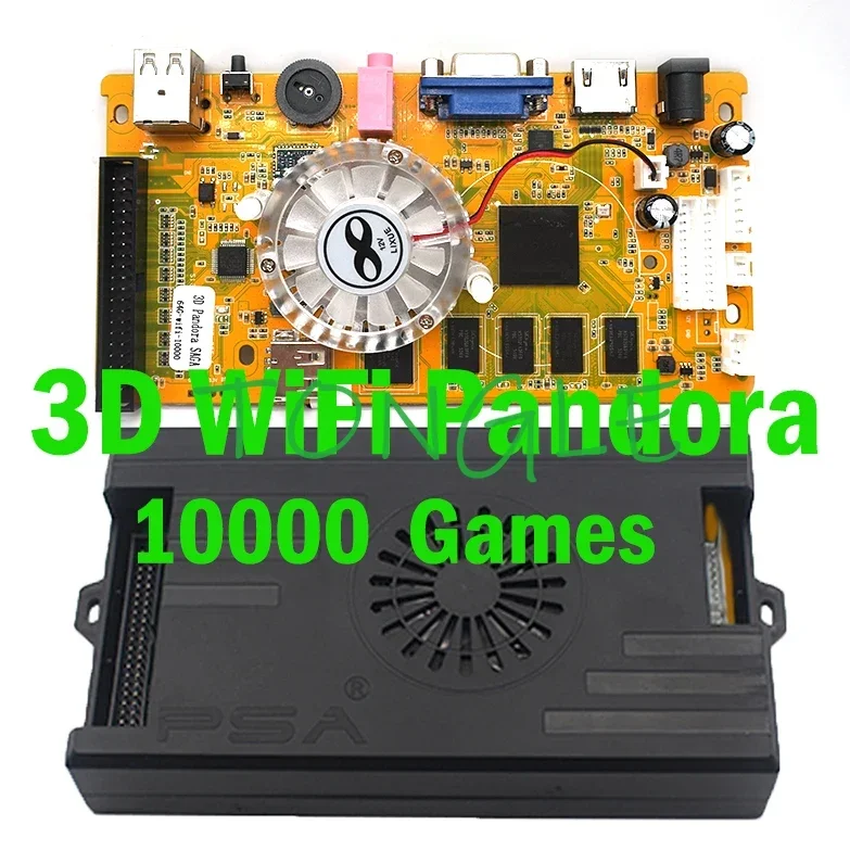 3D Pandora Saga Wifi 64G 10000 IN 1, Family Version / Arcade Game Box Board with S812 CPU