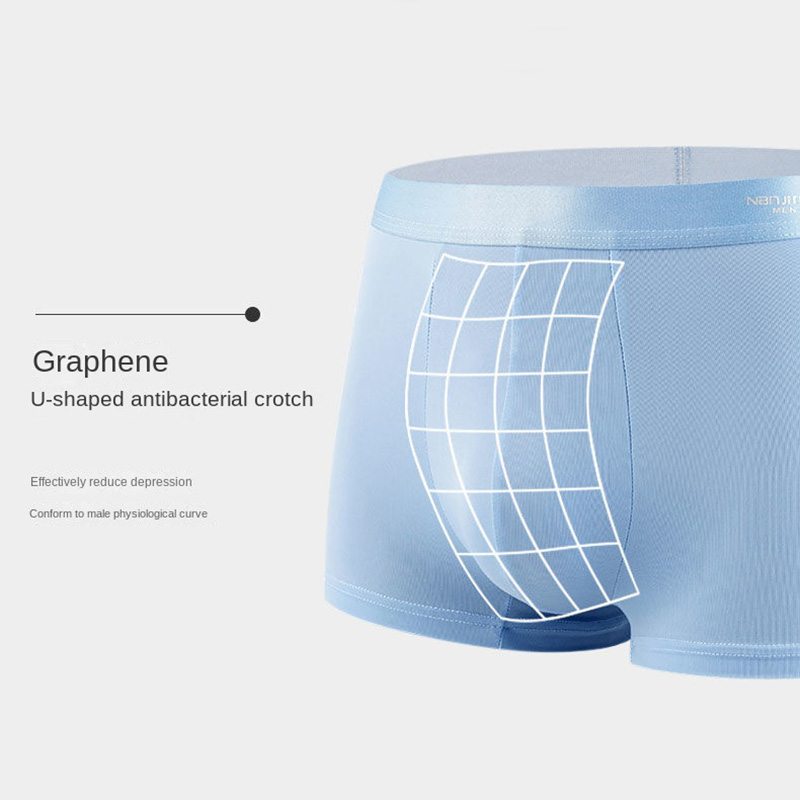 4 pçs boxer shorts roupa interior de seda gelo dos homens legal cuecas respirável sexy calcinha fina u convexo lingerie lotes por atacado L-6XL