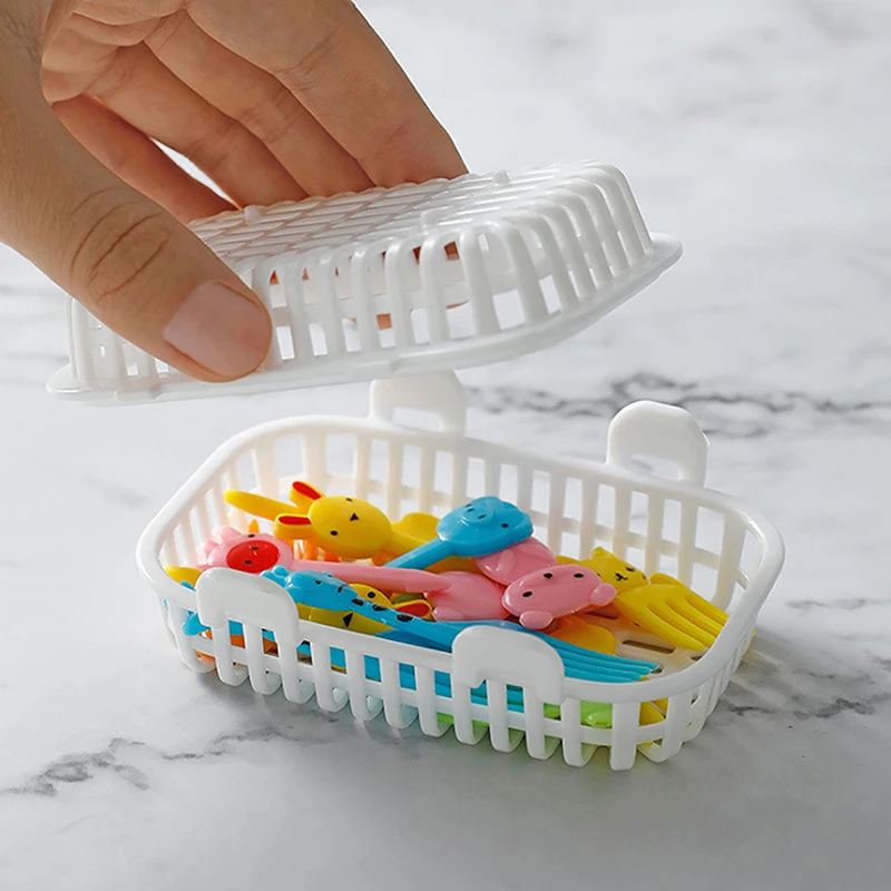 Cesta de limpieza de artículos pequeños especiales para lavavajillas, caja de almacenamiento de utensilios de cocina, accesorios de remojo, tenedor de plato, palillos