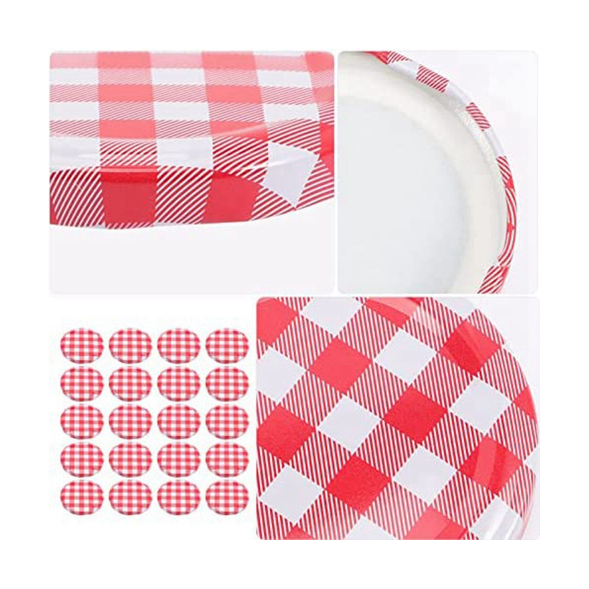 Jam Jars with Wide Mouth Screw Lids Metal Bottle Cap for Normal Jars 6.5 X 6.5 Cm 40