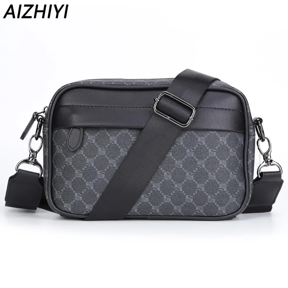 Business Umhängetasche für Männer PU Leder Umhängetasche Männlichen Casual Sling Gürtel Umhängetaschen Mann Design Handtasche Geldbörse männer Tasche