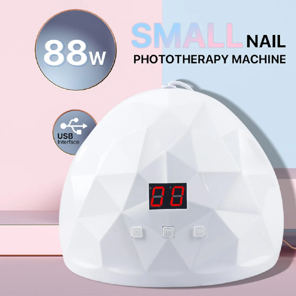 Lámpara de esmalte de uñas UV LULAA, lámpara de pulido de curado de Gel con tres modos de sincronización y modo de detección automática, adecuada para salón en casa
