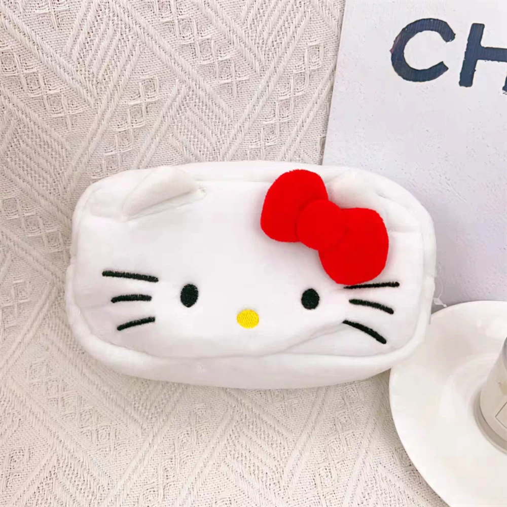 サンリオハローキティぬいぐるみ鉛筆バッグアニメ Kt 猫かわいい学生大容量文具バッグ学校賞女の子の誕生日プレゼント