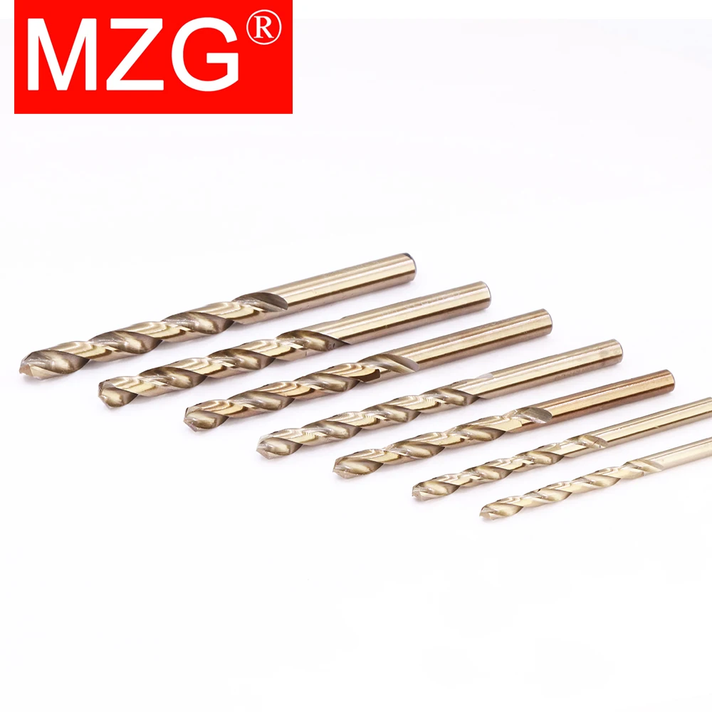 MZG 1.0 - 13.0 MM Coban Phủ Thẳng Vít Chiều Dài Tiêu Chuẩn HSS M35 Thép Tốc Độ Cao Khoan Bộ CNC khoan Cắt