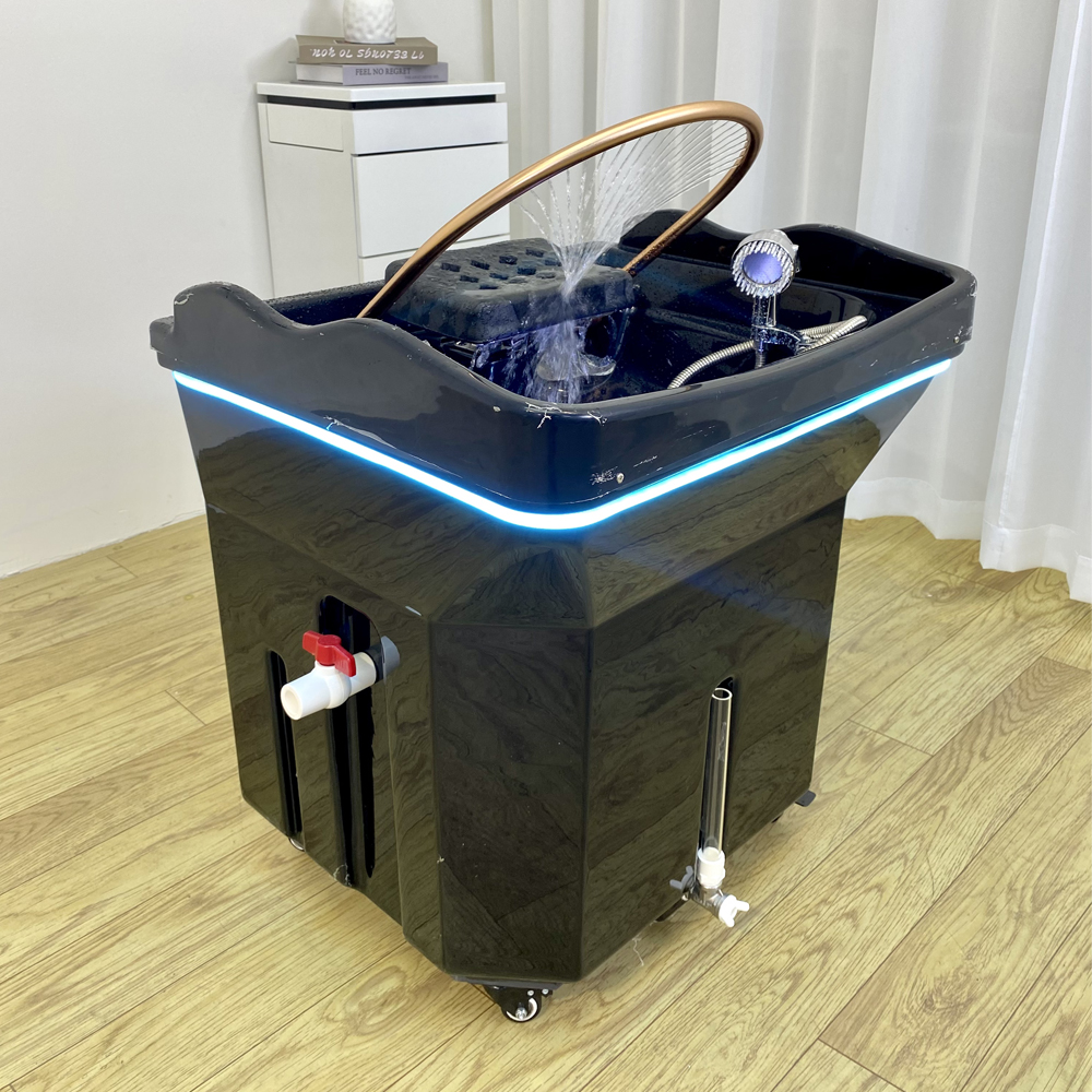 Head SPA Shampoo Basin with 60L Water Storage Tank, Water Heating, No Need to Connect Water Pipe, Water Cycle Hydrotherapy